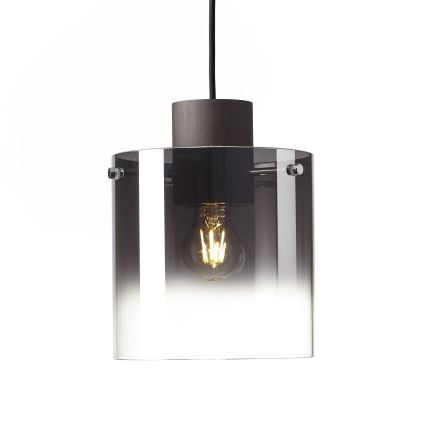 Brilliant - Подвесной светильник на тросе BETH 3xE27/60W/230V черный/дымчатый