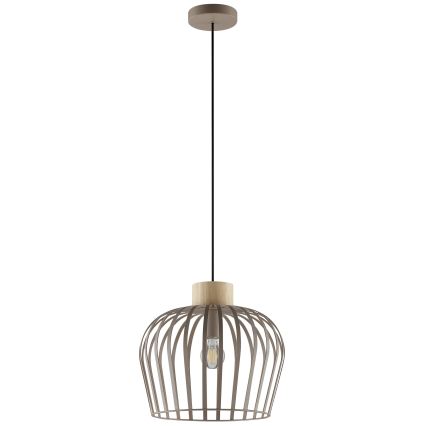 Brilliant - Подвесной светильник на тросе NORDIC CAGE 1xE27/20W/230V, диаметр 35 см, бежевый