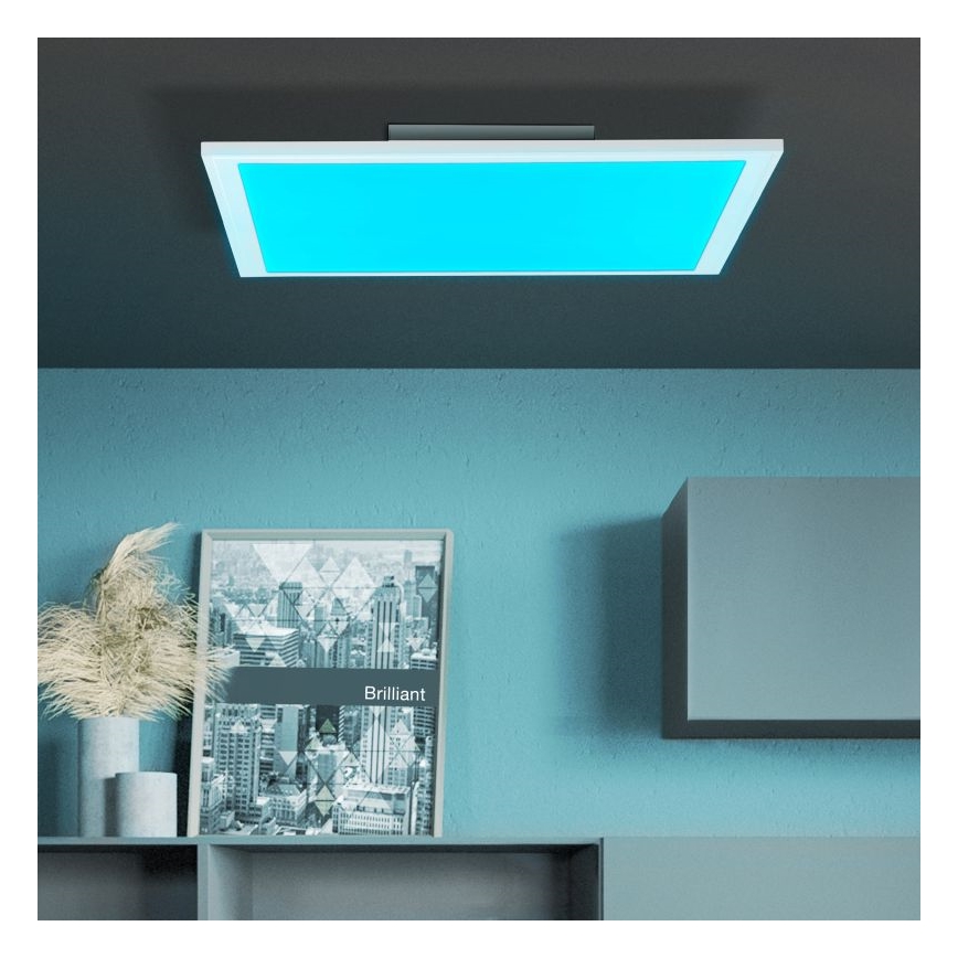 Brilliant - Потолочный RGBW-светильник с регулированием яркости ABIE LED/24W/230V 2700-6500K + дистанционное управление
