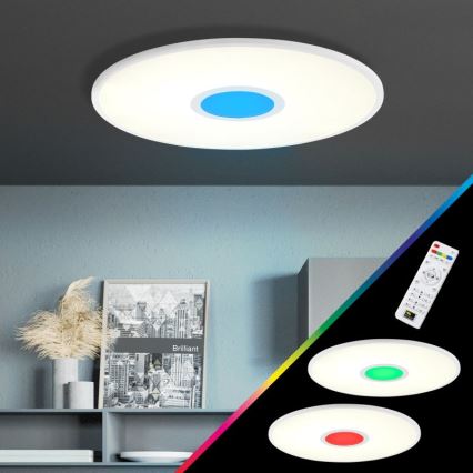 Brilliant - Потолочный RGBW-светильник с регулированием яркости ODELLA LED/24W/230V 2700-6500K + дистанционное управление