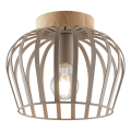 Brilliant - Потолочный светильник NORDIC CAGE 1xE27/20W/230V Ø 25 см, бежевый