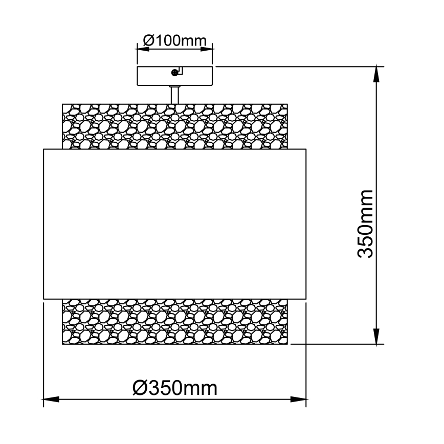 Brilliant - Потолочный светильник WATERLILLY 2xE27/60W/230V диаметр 35 см серый