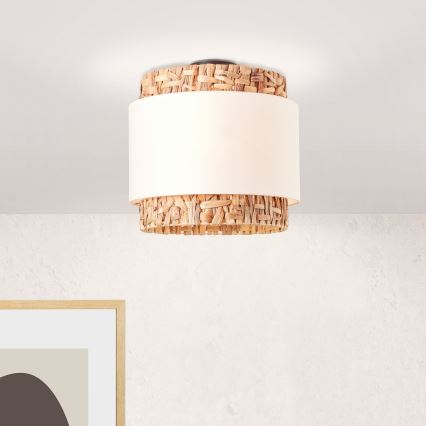 Brilliant - Потолочный светильник WATERLILLY 2xE27/60W/230V диаметр 35 см кремовый