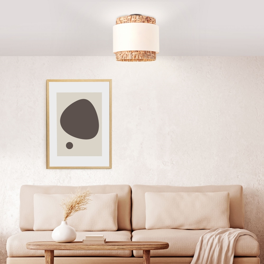 Brilliant - Потолочный светильник WATERLILLY 2xE27/60W/230V диаметр 35 см кремовый