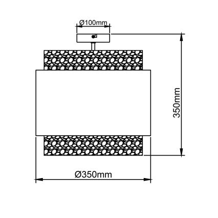Brilliant - Потолочный светильник WATERLILLY 2xE27/60W/230V диаметр 35 см кремовый