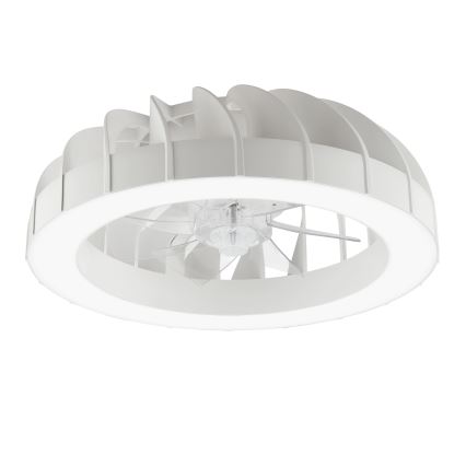 Brilliant - Светодиодный RGBW регулируемый потолочный вентилятор с подсветкой FANORA LED/30W/230V 2700-6500K диам. 46 см белый + дистанционное управление