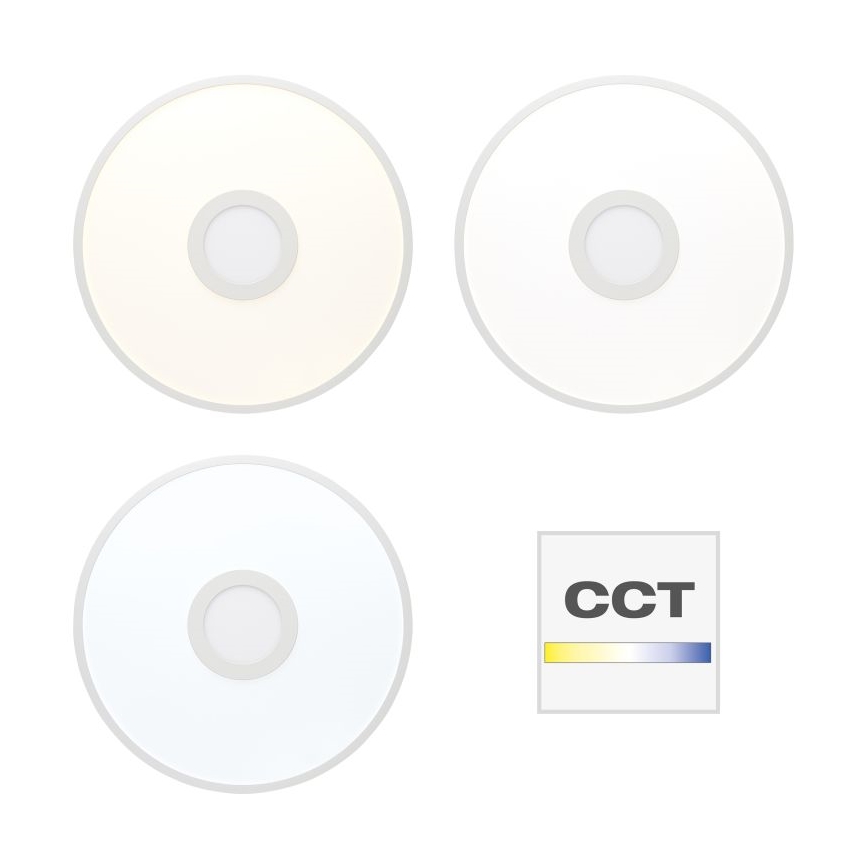 Brilliant - Потолочный RGBW-светильник с регулированием яркости ODELLA LED/24W/230V 2700-6500K + дистанционное управление