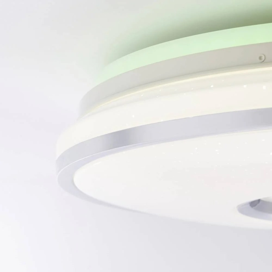 Brilliant - Потолочный RGBW-светильник с регулированием яркости VISITATION LED/32W/230V 3000-6500K + дистанционное управление