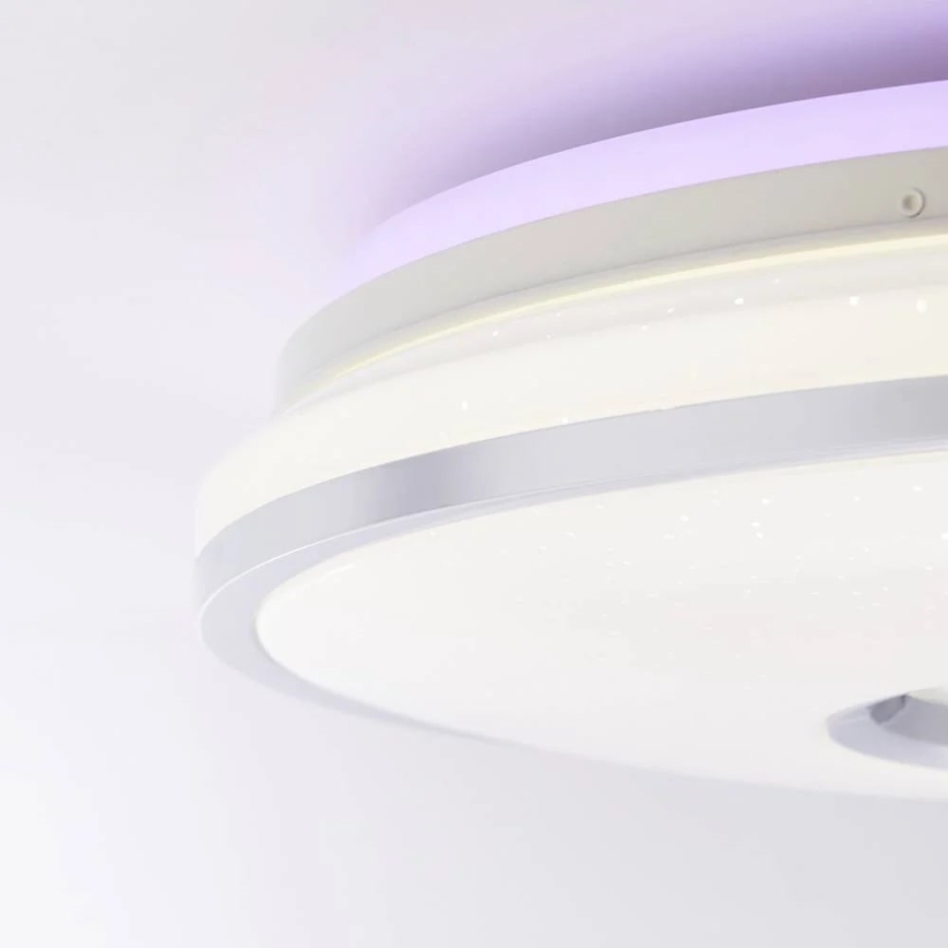 Brilliant - Потолочный RGBW-светильник с регулированием яркости VISITATION LED/32W/230V 3000-6500K + дистанционное управление