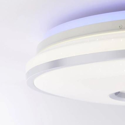 Brilliant - Потолочный RGBW-светильник с регулированием яркости VISITATION LED/32W/230V 3000-6500K + дистанционное управление