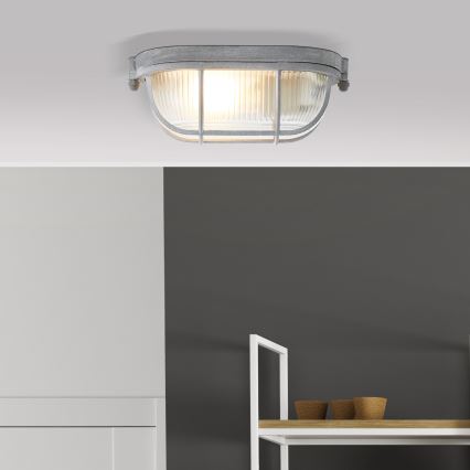 Brilliant - Потолочный светильник BOBBI 1xE27/40W/230V серый