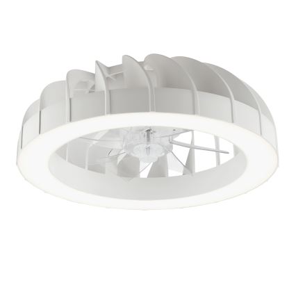 Brilliant - Светодиодный RGBW регулируемый потолочный вентилятор с подсветкой FANORA LED/30W/230V 2700-6500K диам. 46 см белый + дистанционное управление