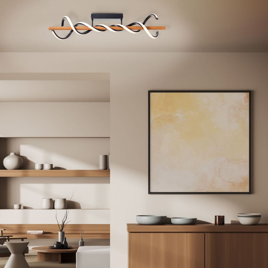 Brilliant - Пристельова LED люстра з регулюванням яскравості AMALIA LED/38W/230V сосна