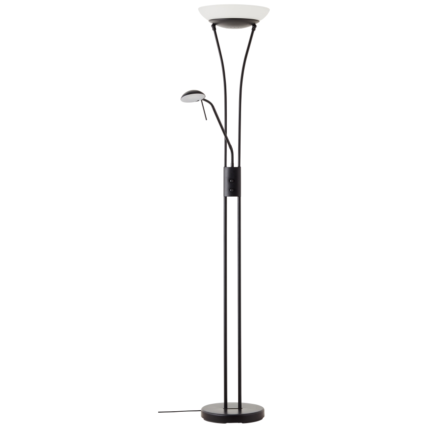 Brilliant - регульована світлодіодна підлогова лампа FINN 2xLED/13W/230V, чорна