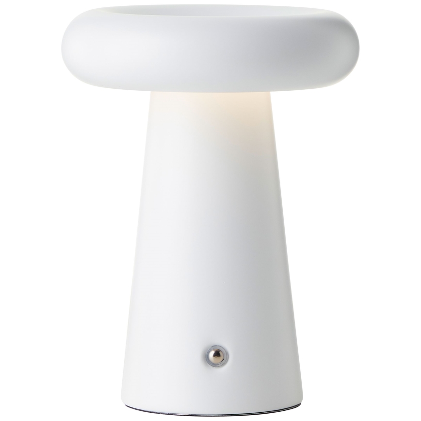 Brilliant - LED Сенсорна вулична настільна лампа з регулюванням яскравості MUFFIN LED/3W/5V USB IP44 білий