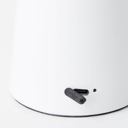 Brilliant - LED Сенсорна вулична настільна лампа з регулюванням яскравості MUFFIN LED/3W/5V USB IP44 білий