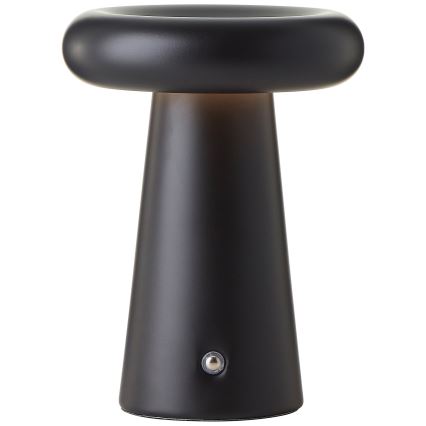 Brilliant - LED Сенсорна вулична настільна лампа з регулюванням яскравості MUFFIN LED/3W/5V USB IP44 чорний