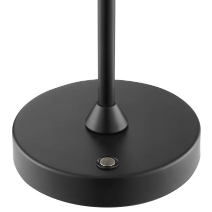 Brilliant - диммируемая перезаряжаемая сенсорная уличная настольная лампа ELORA LED/2,5W/5V 2700K 2600 mAh IP44 чёрная