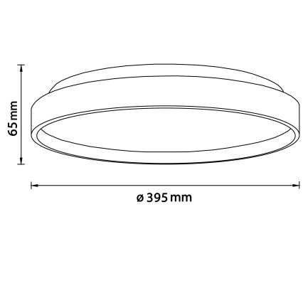 Brilliant - Стельовий LED світильник ALSON LED/26W/230V 3000/4500K діаметр 39,5 см каучукове дерево