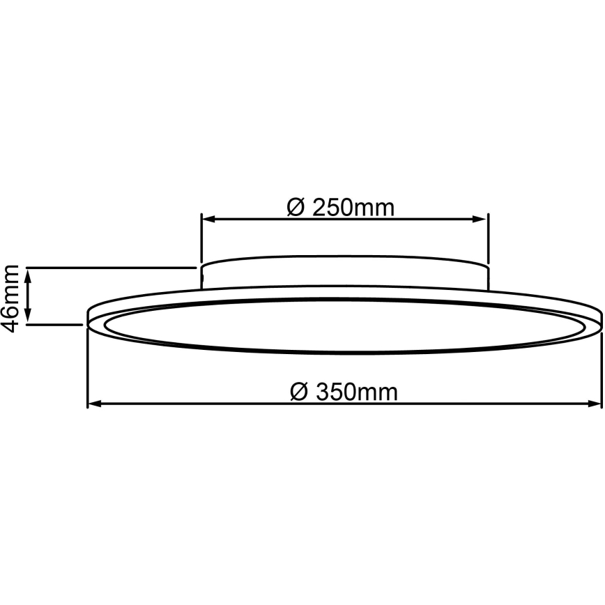 Brilliant - Стельовий LED світильник BUFFI LED/24W/230V діаметр 35 см 4000K