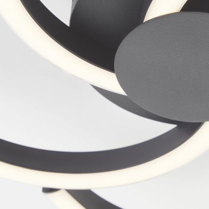 Brilliant - Стельовий LED світильник FICO LED/22W/230V діаметр 34 см чорний