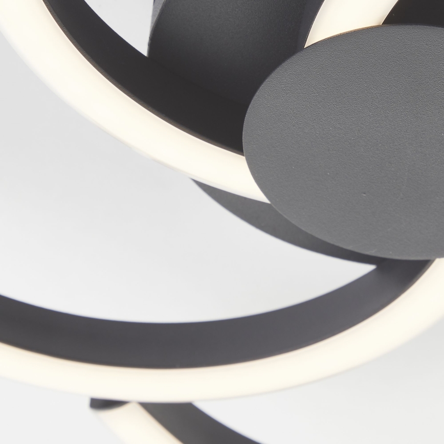 Brilliant - Стельовий LED світильник FICO LED/22W/230V діаметр 34 см чорний