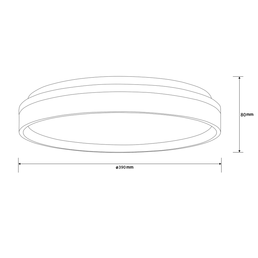 Brilliant - Стельовий LED світильник KALMAR LED/26W/230V 3000K діаметр 39 см білий