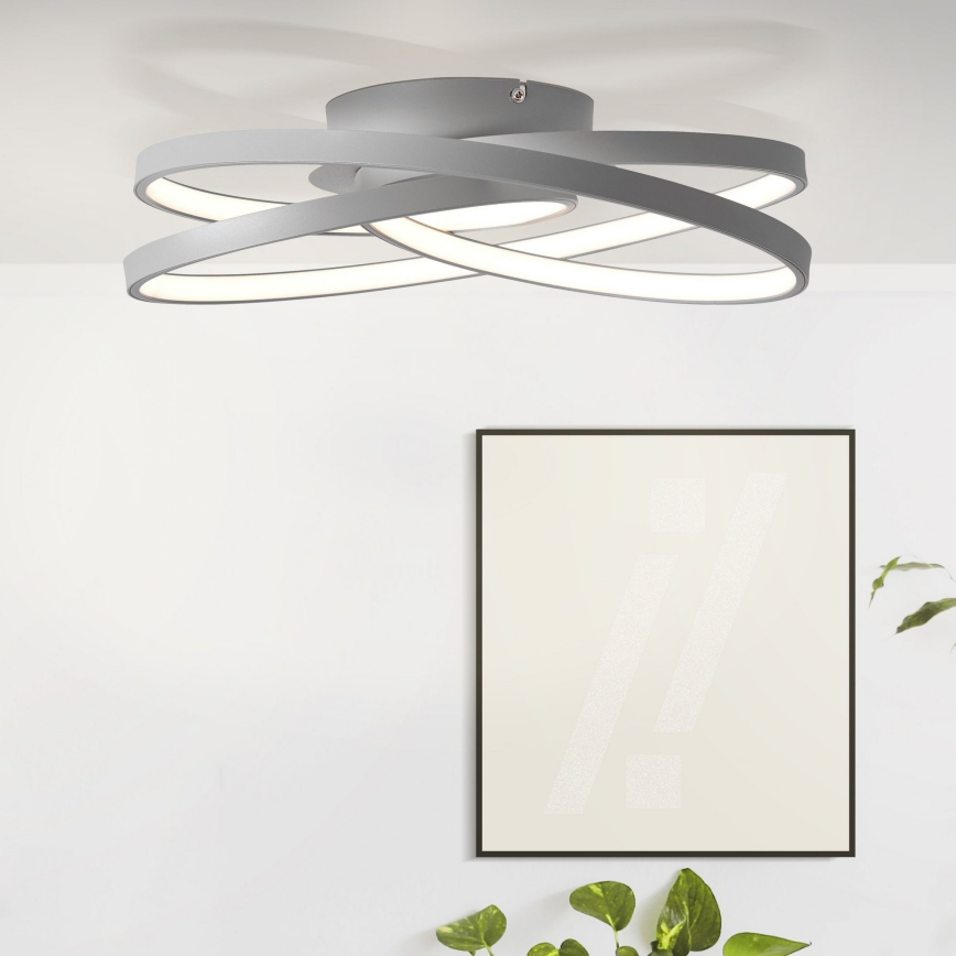 Brilliant - Стельовий LED світильник LABYRINTH LED/40W/230V діаметр 39,5 см сірий
