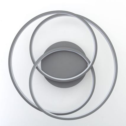 Brilliant - Стельовий LED світильник LABYRINTH LED/40W/230V діаметр 39,5 см сірий
