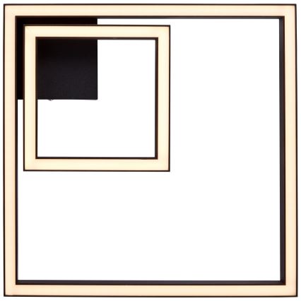 Brilliant - Стельовий LED світильник QUON LED/24W/230V 3000K 40x40 см чорний