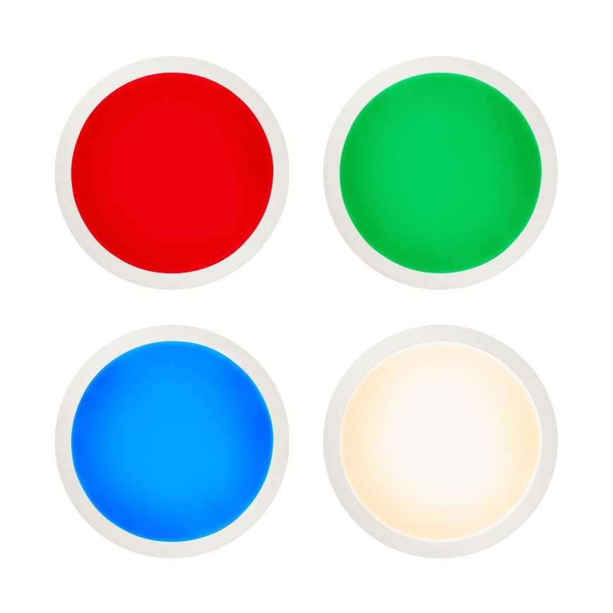Brilliant - Стельовий RGBW-світильник з регулюванням яскравості ABIE LED/24W/230V 2700-6500K + пульт дистанційного керування