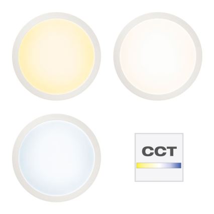 Brilliant - Стельовий RGBW-світильник з регулюванням яскравості ABIE LED/24W/230V 2700-6500K + пульт дистанційного керування
