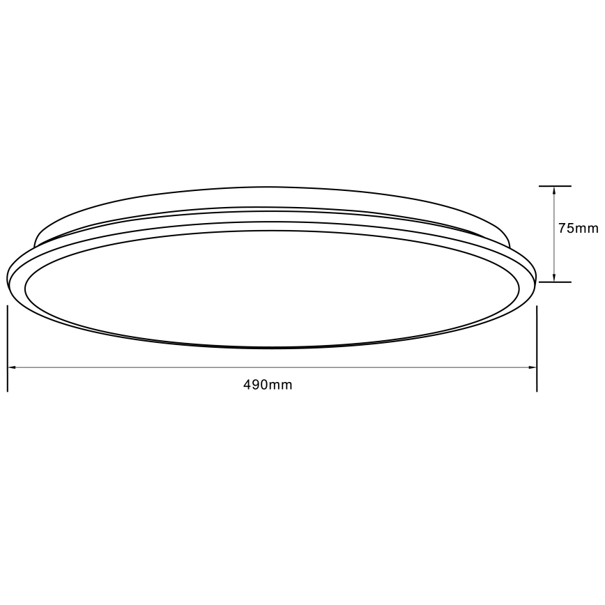 Brilliant - Стельовий RGBW-світильник з регулюванням яскравості HEIDA LED/30W/230V 3000-6500K + пульт дистанційного керування