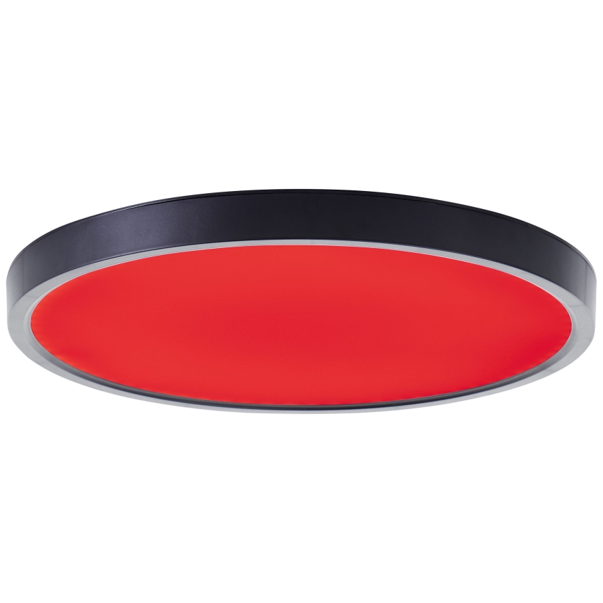 Brilliant - Стельовий RGBW-світильник з регулюванням яскравості LOTTI LED/16W/230V 3000K діаметр 30 см чорний Wi-Fi Tuya + пульт дистанційного керування