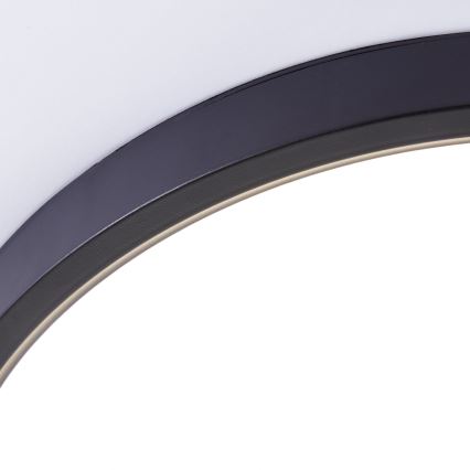 Brilliant - Стельовий RGBW-світильник з регулюванням яскравості LOTTI LED/16W/230V 3000K діаметр 30 см чорний Wi-Fi Tuya + пульт дистанційного керування