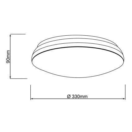 Brilliant - Стельовий RGBW-світильник з регулюванням яскравості MIDWAY LED/14W/230V 3100-6500K Wi-Fi Tuya + пульт дистанційного керування