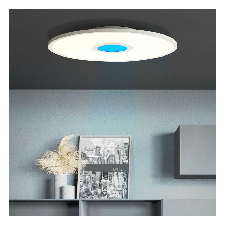 Brilliant - Стельовий RGBW-світильник з регулюванням яскравості ODELLA LED/24W/230V 2700-6500K + пульт дистанційного керування