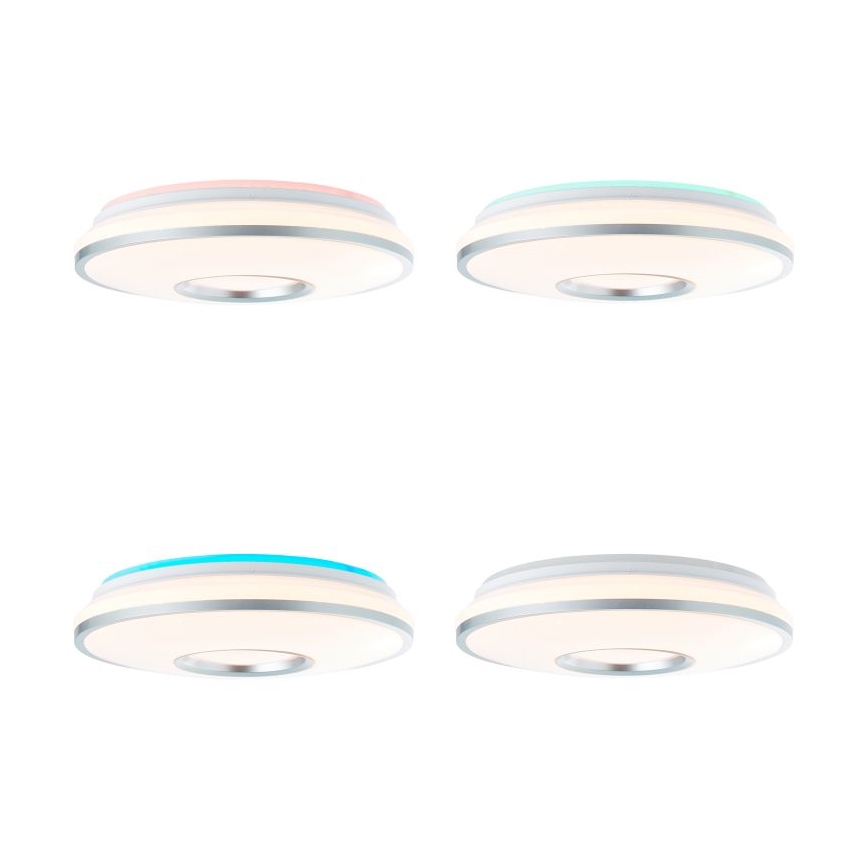 Brilliant - Стельовий RGBW-світильник з регулюванням яскравості VISITATION LED/24W/230V 3000-6500K + пульт дистанційного керування