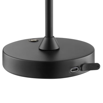 Brilliant - светодиодная диммируемая аккумуляторная сенсорная уличная настольная лампа ELORA LED/2,5W/5V 2700K 2600 mAh IP44 чёрная