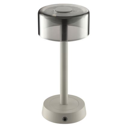 Brilliant - LED диммируемая аккумуляторная сенсорная уличная настольная лампа RAZOR LED/2,5W/5V 2700K 2600 mAh IP44 серая