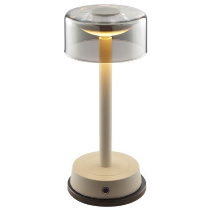 Brilliant - LED диммируемая аккумуляторная сенсорная уличная настольная лампа RAZOR LED/2,5W/5V 2700K 2600 mAh IP44 серая