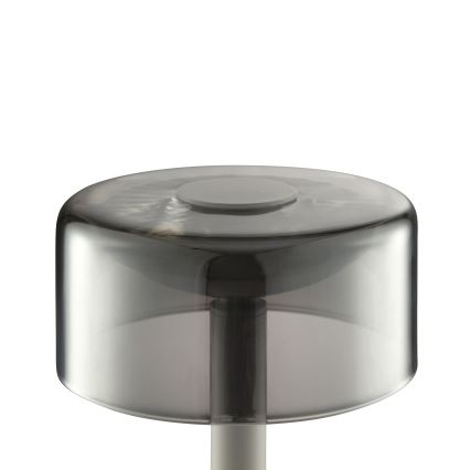 Brilliant - LED диммируемая аккумуляторная сенсорная уличная настольная лампа RAZOR LED/2,5W/5V 2700K 2600 mAh IP44 серая
