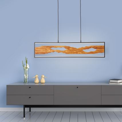 Brilliant - Светодиодная подвесная люстра CHAUMONT LED/20W/230V сосна - сертифицировано FSC