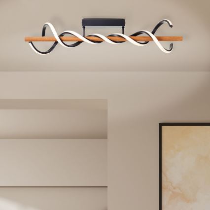 Brilliant - Светодиодная припотолочная люстра с регулированием яркости AMALIA LED/38W/230V сосна