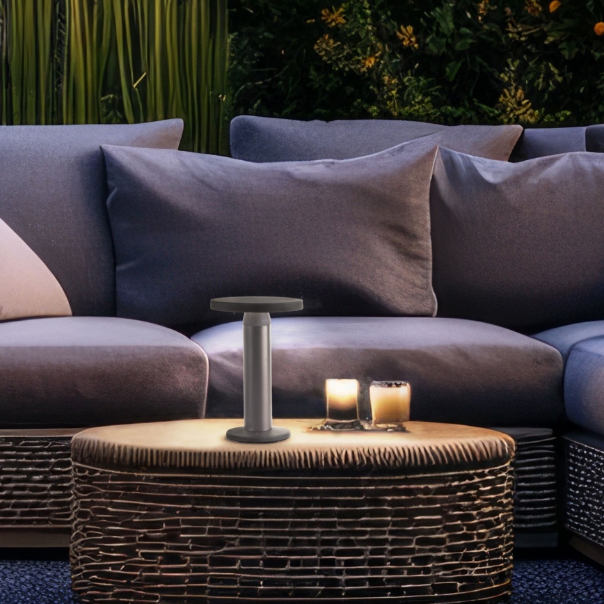 Brilliant - Светодиодная сенсорная лампа на солнечной батарее с регулированием яркости MAGUA LED/2W/3,7V 2000 mAh IP44 черный