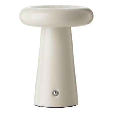 Brilliant - Светодиодная сенсорная настольная лампа с регулировкой яркости MUFFIN LED/3W/5V USB 2600 мАч IP44 кремовая