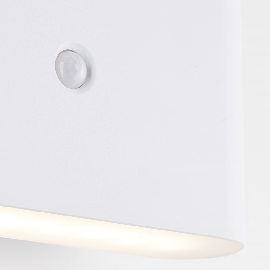 Brilliant - Светодиодная уличная аккумуляторная настенный светильник с датчиком XINO LED/3W/5V 3600 mAh IP44 белый