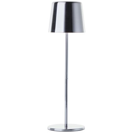 Brilliant - Светодиодная уличная сенсорная лампа с регулированием яркости XAANA LED/4W/5V 3000/4000/6500K 2600 mAh IP44 блестящий хром