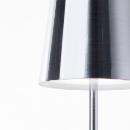 Brilliant - Светодиодная уличная сенсорная лампа с регулированием яркости XAANA LED/4W/5V 3000/4000/6500K 2600 mAh IP44 блестящий хром