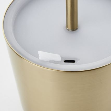 Brilliant - Светодиодная уличная сенсорная лампа с регулированием яркости XAANA LED/4W/5V 3000/4000/6500K 2600 mAh IP44 золотистый
